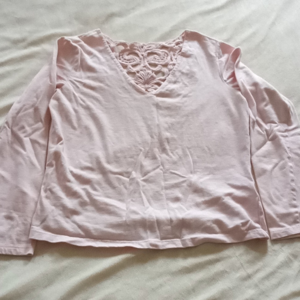 Pink "Together" 3/4 sleeve shirt